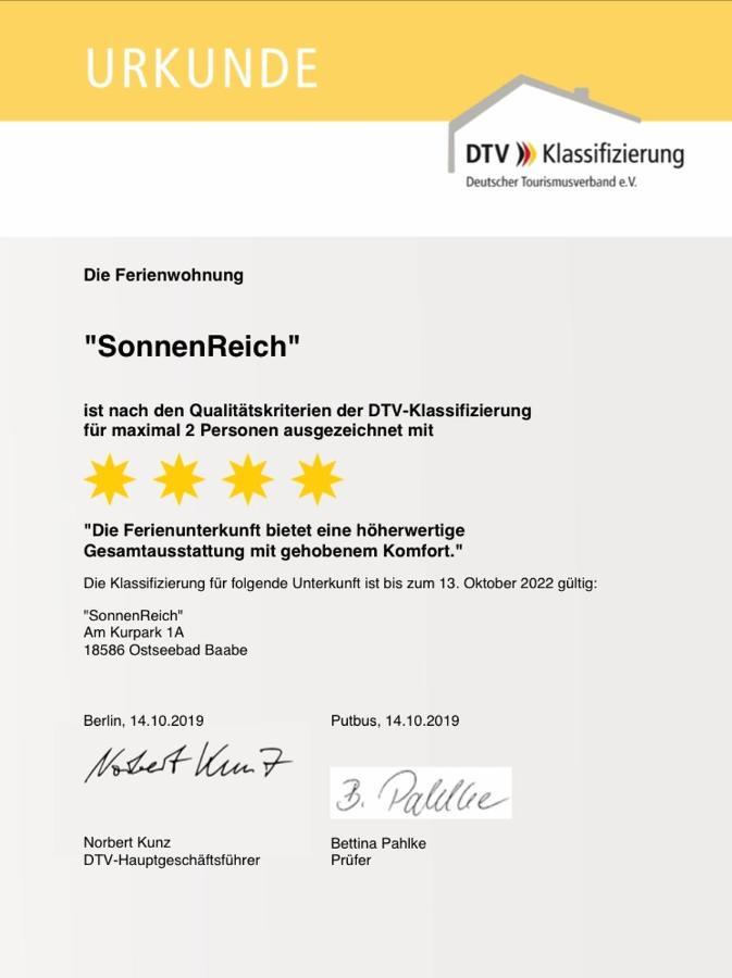Ferienappartement Sonnenreich Baabe Esterno foto